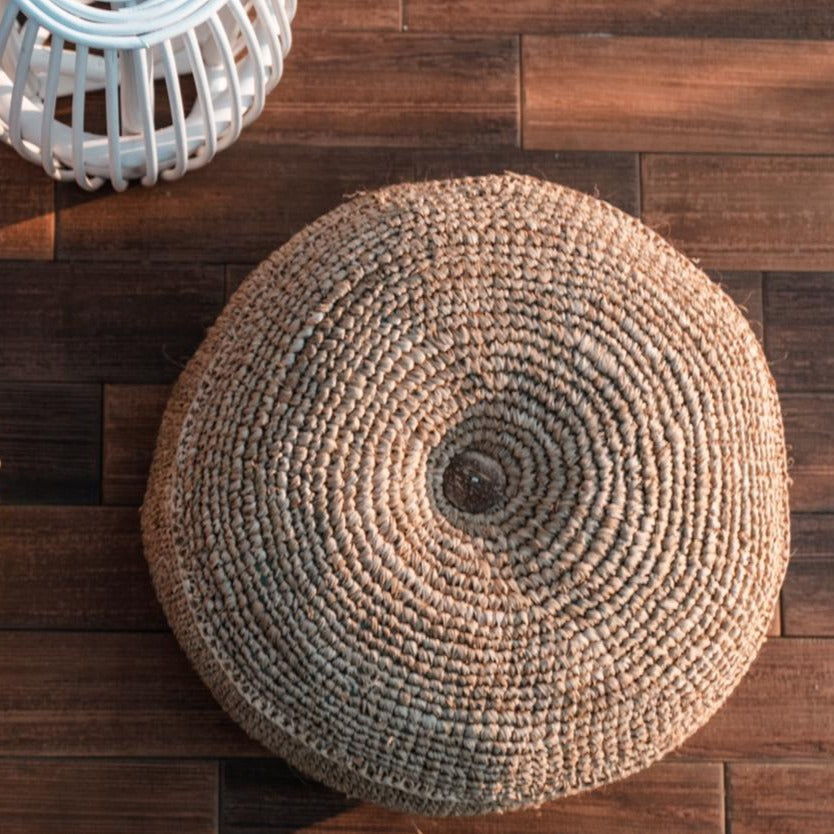 Bodenkissen TELU – Raffia