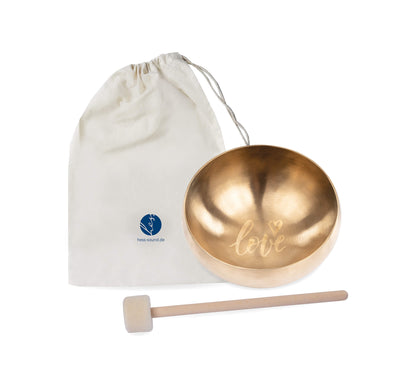 Hess Sound Klangschale Love Set Mittel mit Schlägel und Beutel