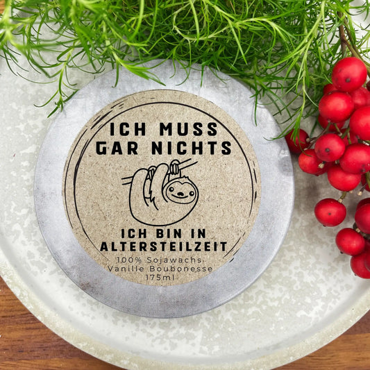 Ich muss gar nichts Faultier Ich bin in Altersteilzeit - Lustiges Abschiedsgeschenk für den Renteneintritt, Altersteilzeit und Ruhestand