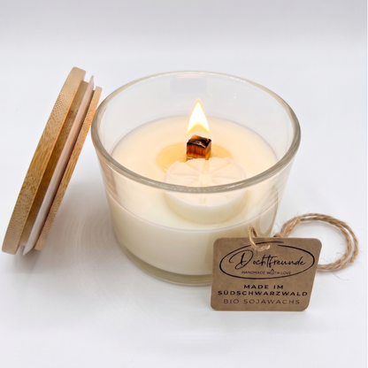 Outdoor-Wachsfresser im Glas mit Citronella-Nachfüllwachs