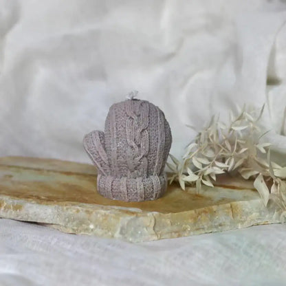 Maximalbeton - Kerze "Handschuh" - by SteinKunstWerk | Kerzen aus nachhaltiger Herstellung