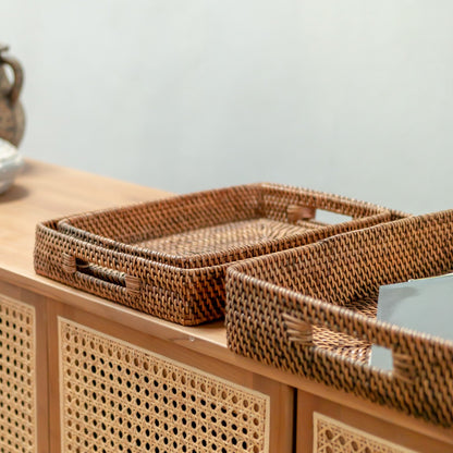 Dekotablett AMAHAI – Rattan