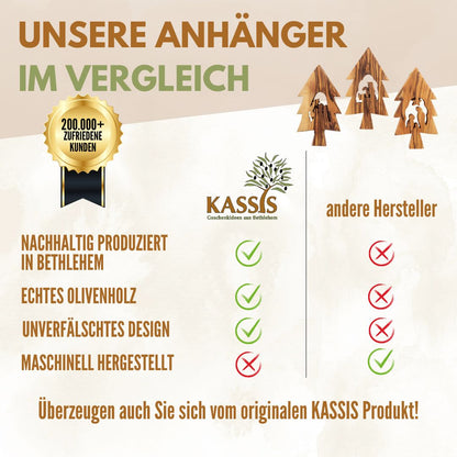 Krippen-Anhänger im Tannenbaum – 3er-Set