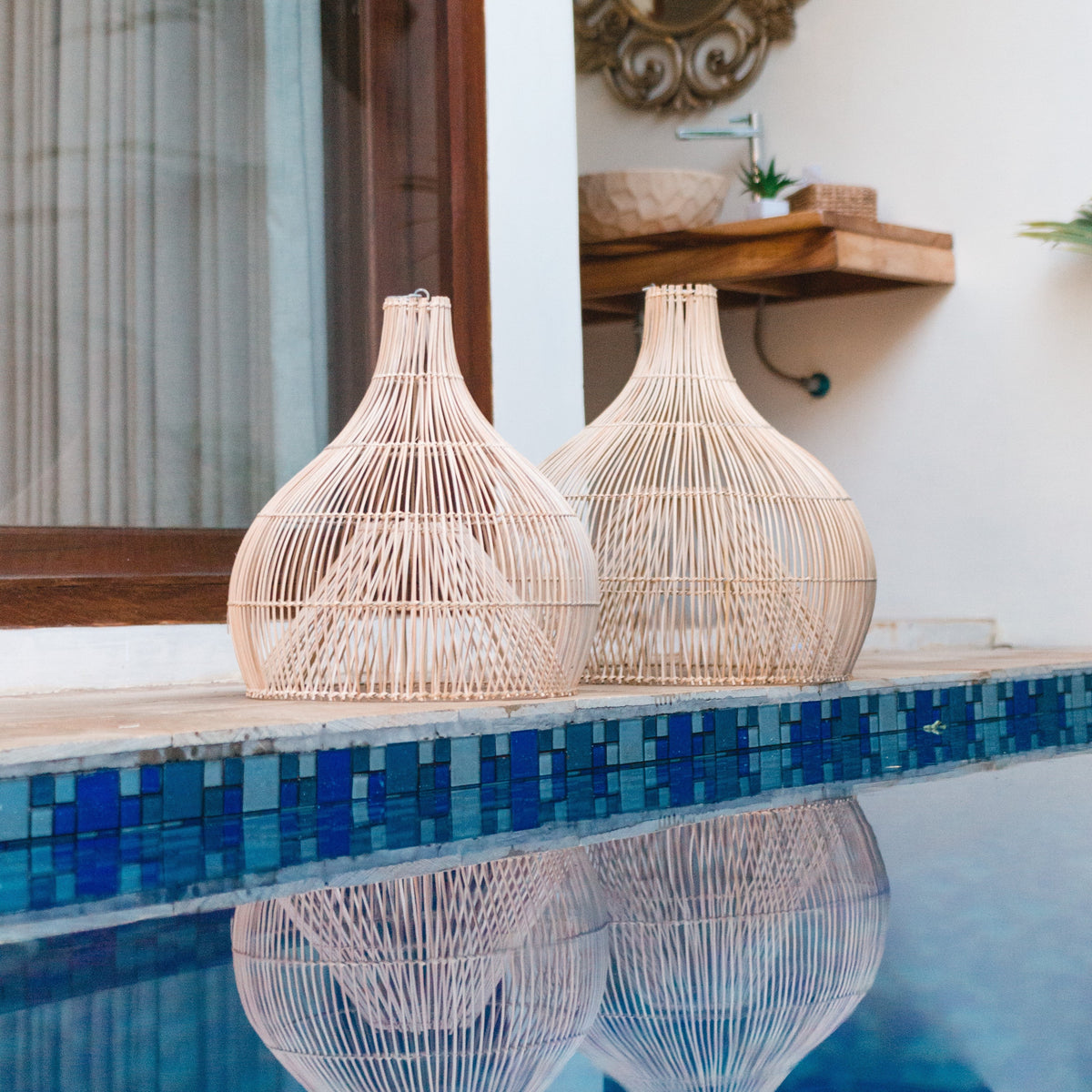 Lampenschirm ALAM – Rattan