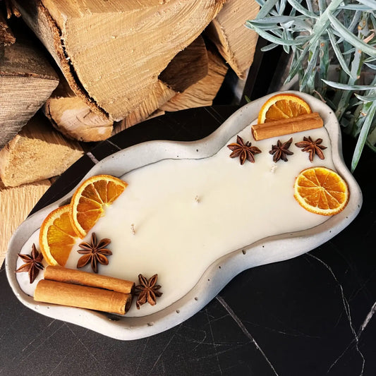 Betonduftkerze „Vanilla Toffee – Wellenlicht“ – Handgemachte Eleganz für dein Zuhause - by SteinKunstWerk | Outdoor aus nachhaltiger Herstellung