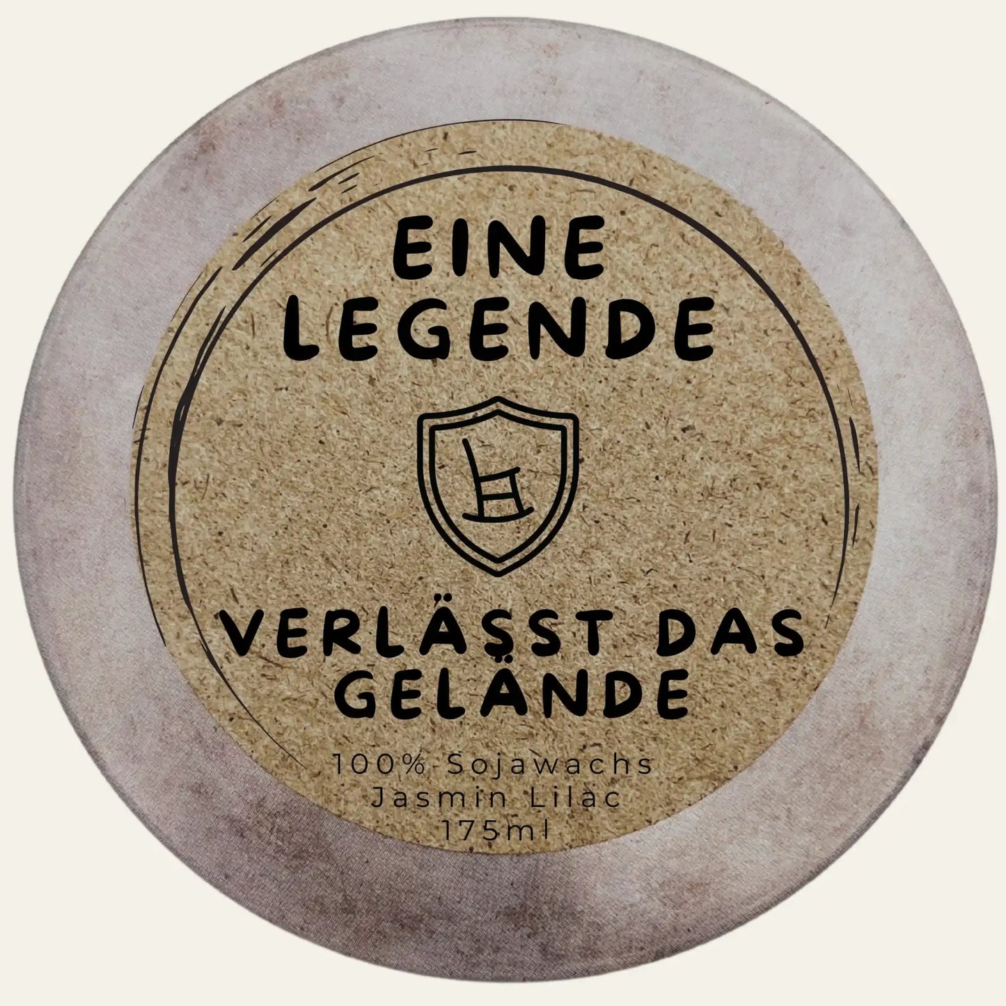 Handgemachte Duftkerze „Legende im Ruhestand“ – Personalisierbares Rentengeschenk