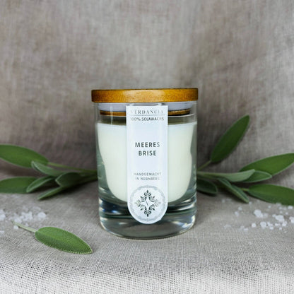 Soy Candle "Ocean Breeze" - Wood, Sage & Sea Salt