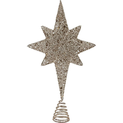 LED-Tannenbaumspitze – Bronze, 35 cm, warmweiß