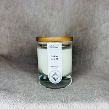Soy Scented Candle "Tobacco Blossom" - warm scent with tonka bean
