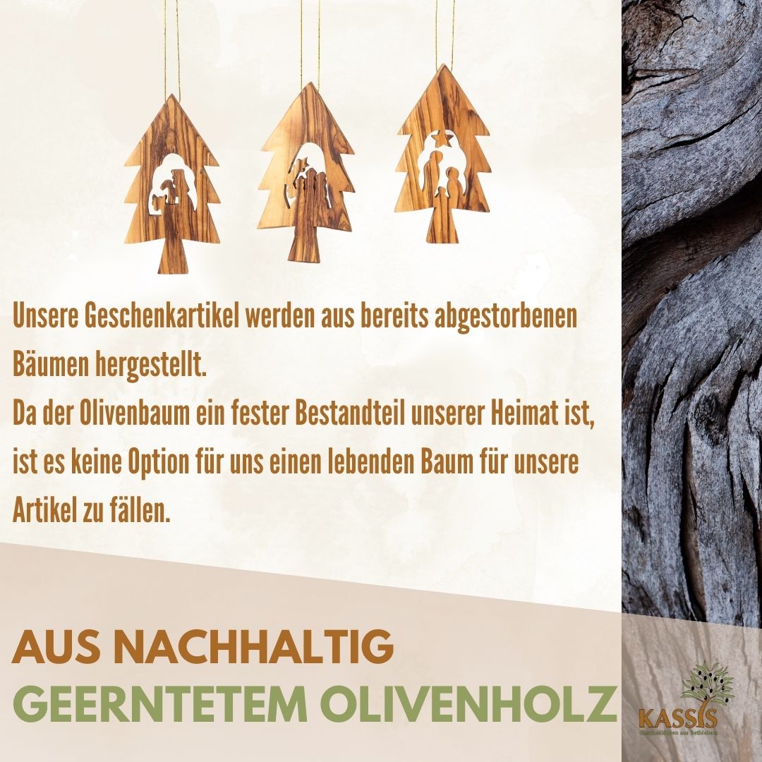 Krippen-Anhänger im Tannenbaum – 3er-Set