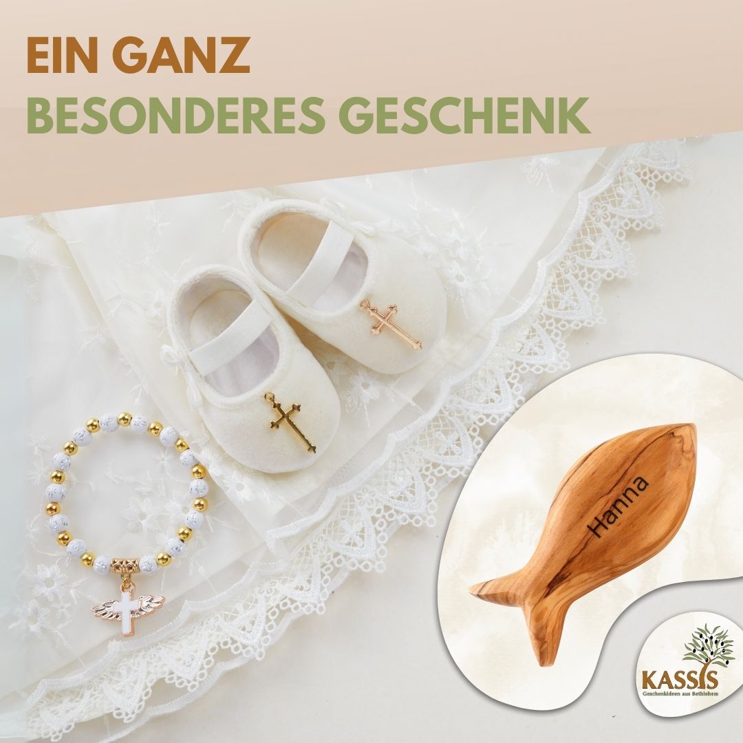 Christlicher Fisch aus Olivenholz – Handschmeichler – weitere Produktansicht 5 von 10