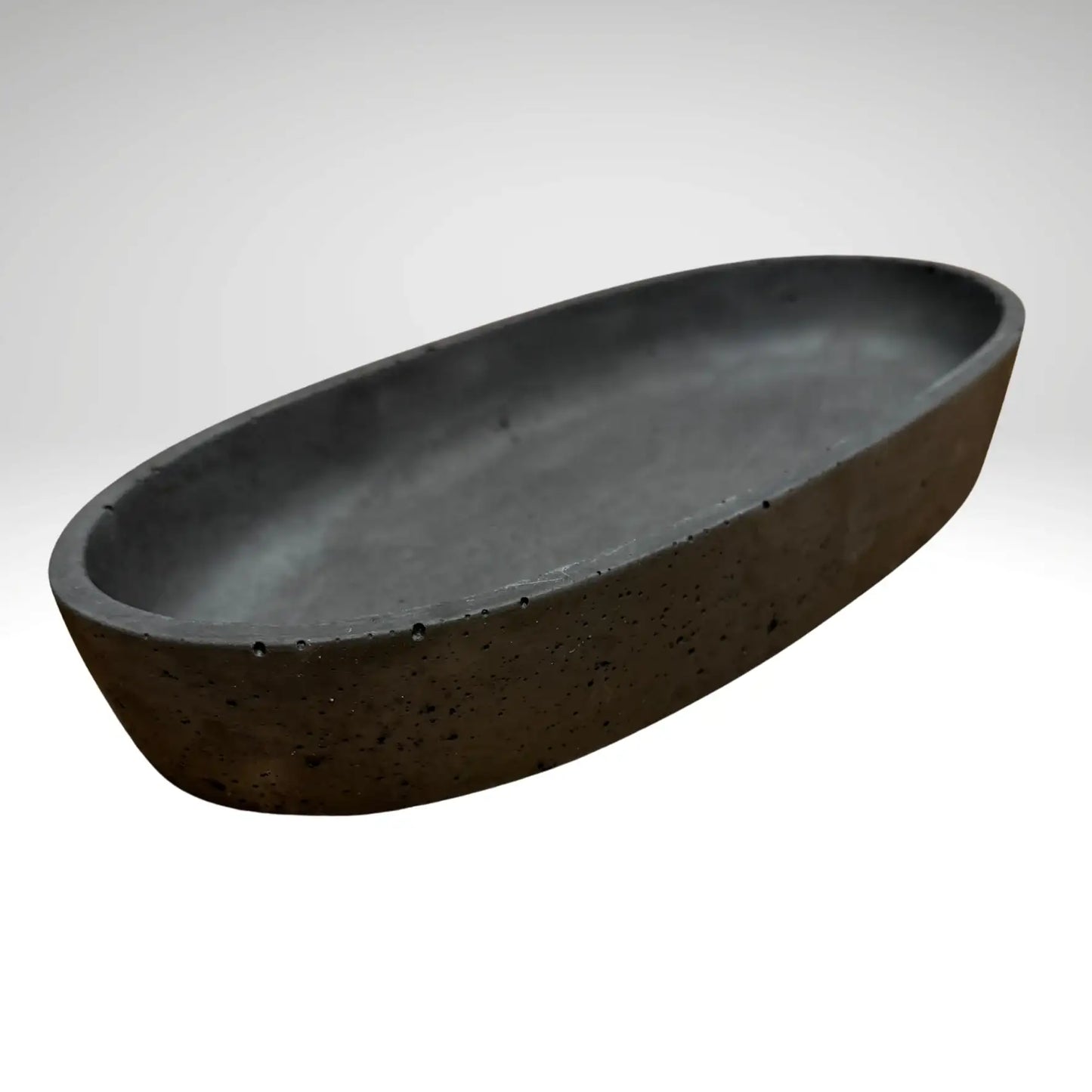 Handgemachte Betonschale "Oval" (29 cm) – Minimalistische Deko- & Ablageschale