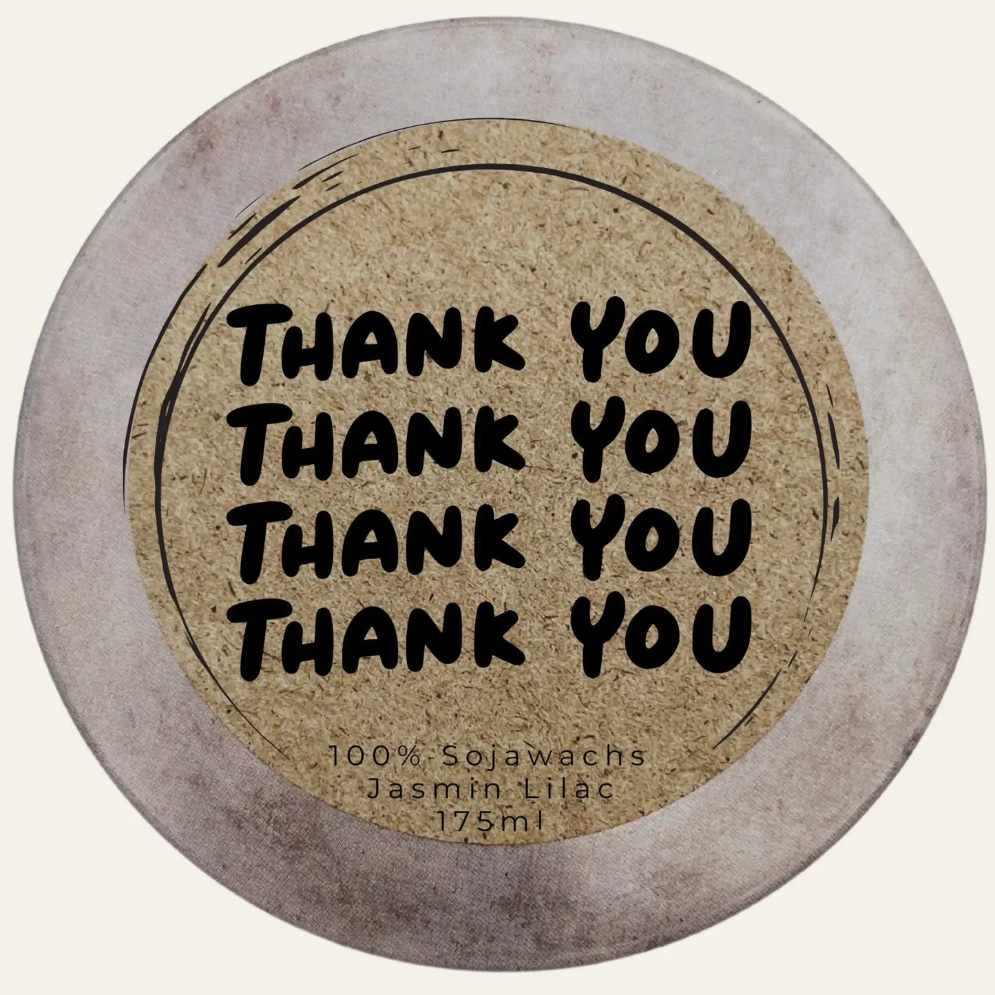 Personalisierbare Duftkerze „Thank You“ – Geschenk für tiefste Dankbarkeit