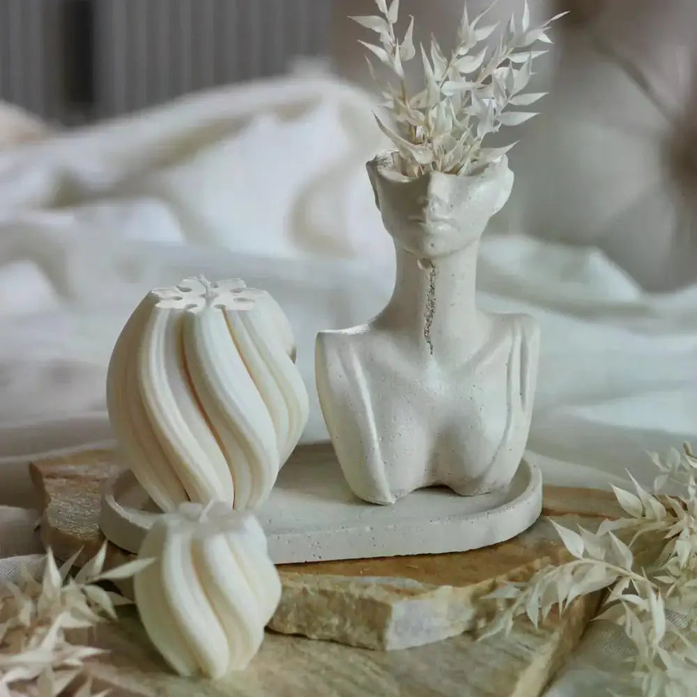 Betonvase "Lady Grey" - by SteinKunstWerk | Vase aus nachhaltiger Herstellung