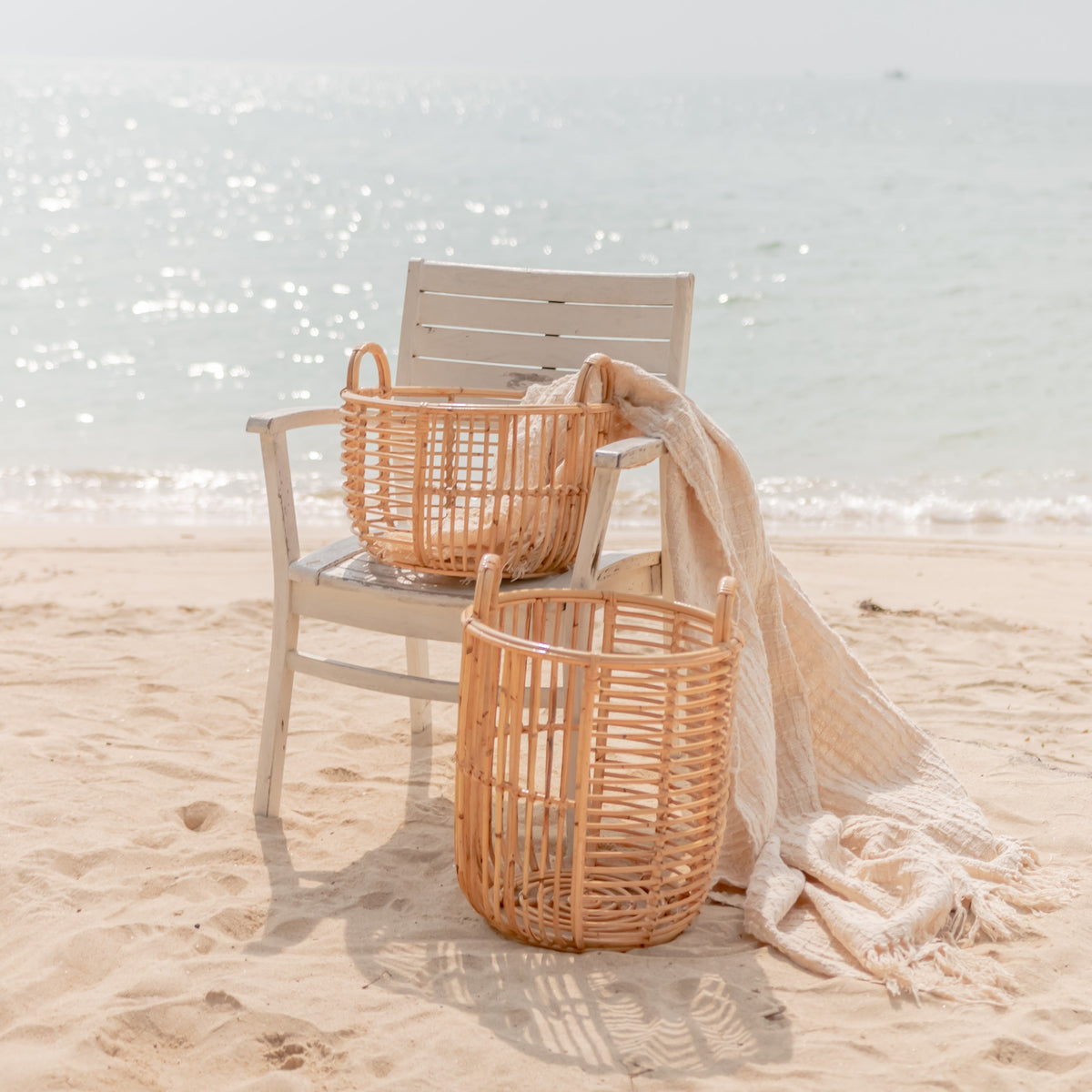 Flechtkorb JEMUH – Rattan