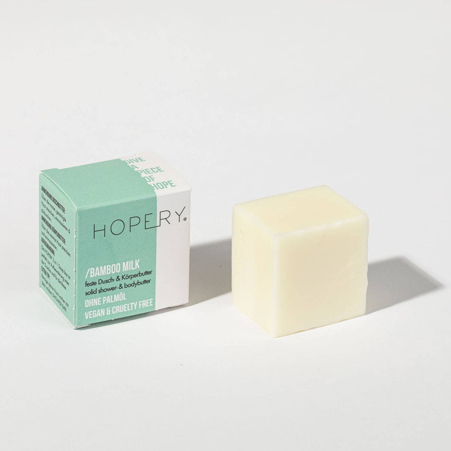 HOPERY Bamboo Milk Dusch- und Körperbutter – feste Pflege 40 g