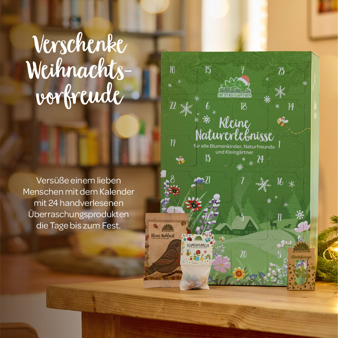 Adventskalender Naturerlebnis mit Informationen zu Inhalt und Geschenkideen