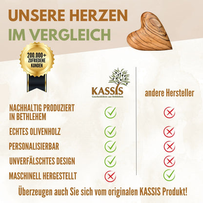 Olivenholz-Herz – Handschmeichler & kleines Geschenk
