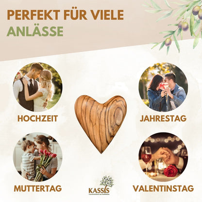 Olivenholz-Herz – Handschmeichler & kleines Geschenk