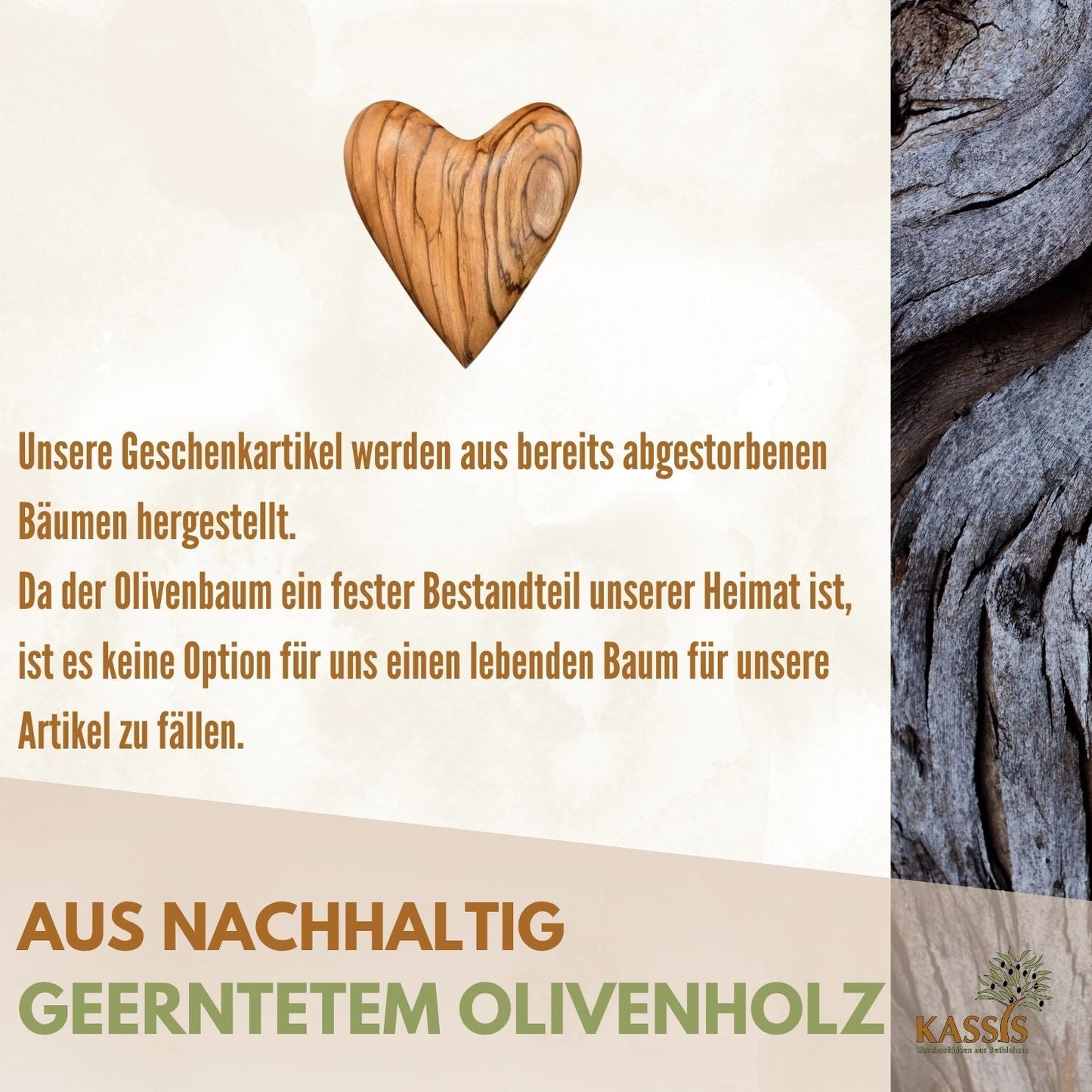 Olivenholz-Herz – Handschmeichler & kleines Geschenk