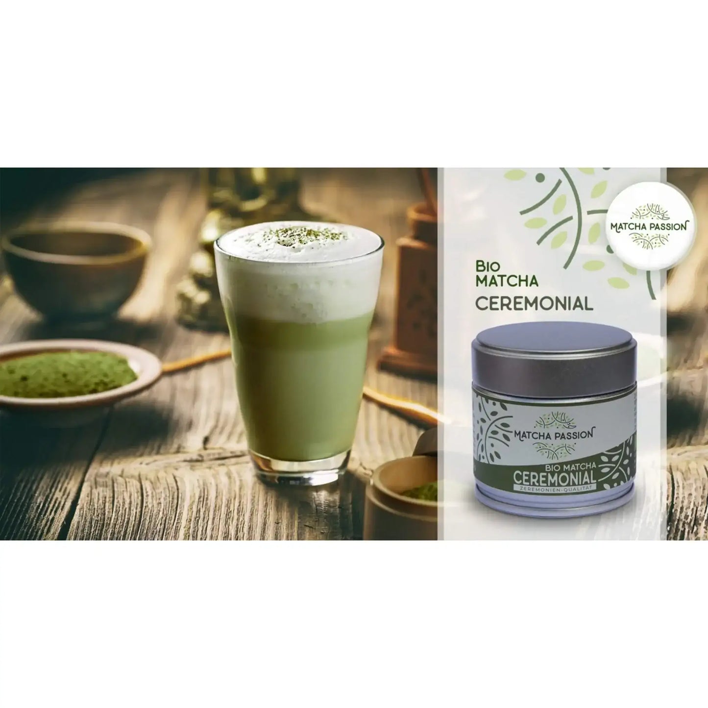 Bio Matcha Ceremonial 30g Dose - by SteinKunstWerk | Matcha aus nachhaltiger Herstellung