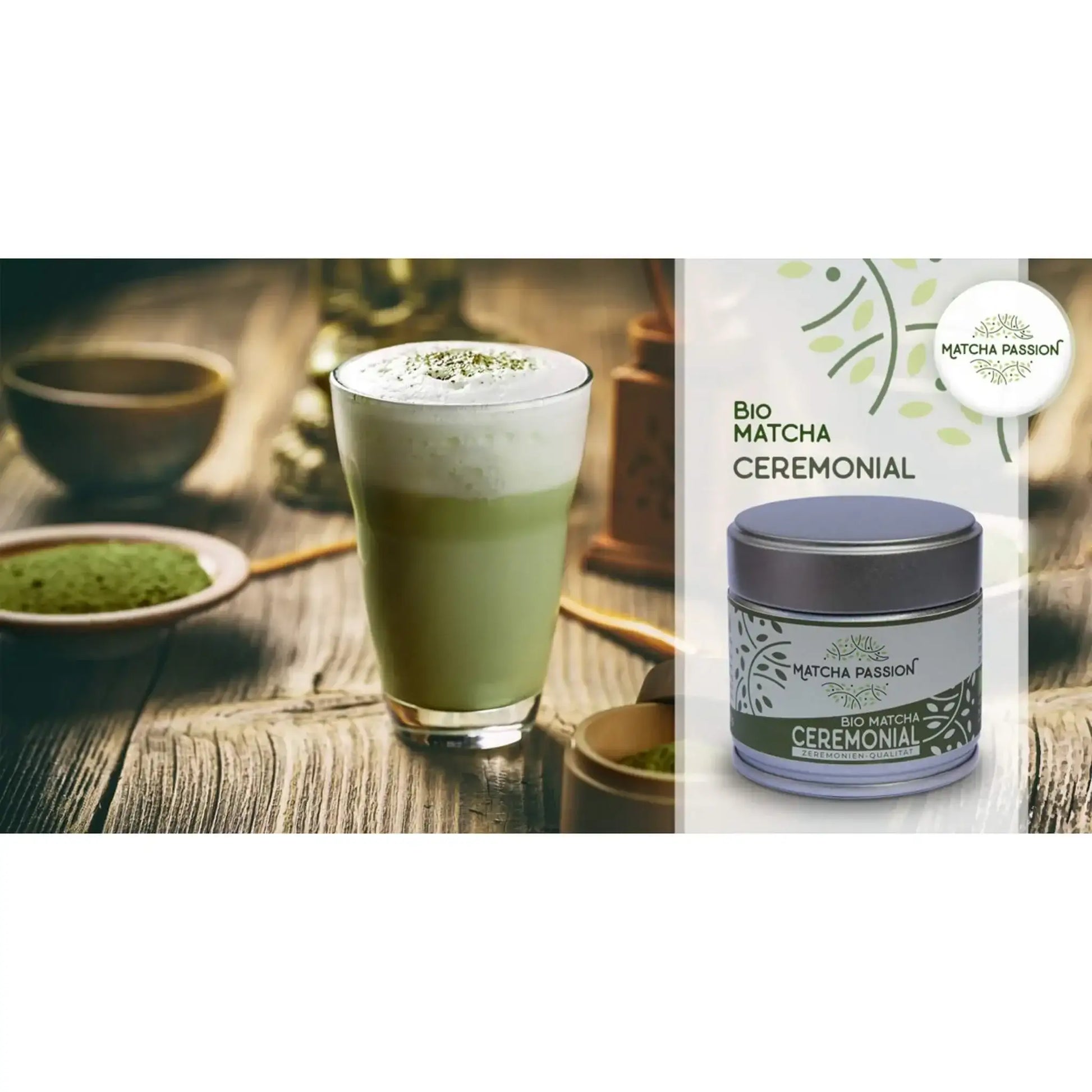 Bio Matcha Ceremonial 30g Dose - by SteinKunstWerk | Matcha aus nachhaltiger Herstellung