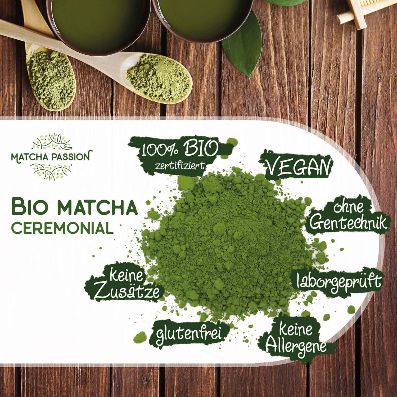 Bio Matcha Ceremonial 30g Dose - by SteinKunstWerk | Matcha aus nachhaltiger Herstellung