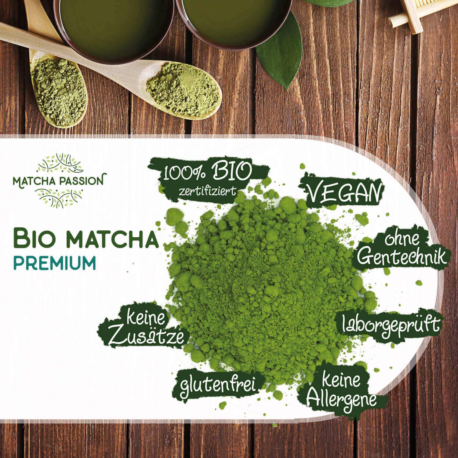 Bio Matcha Premium 30g Dose - by SteinKunstWerk | Matcha aus nachhaltiger Herstellung