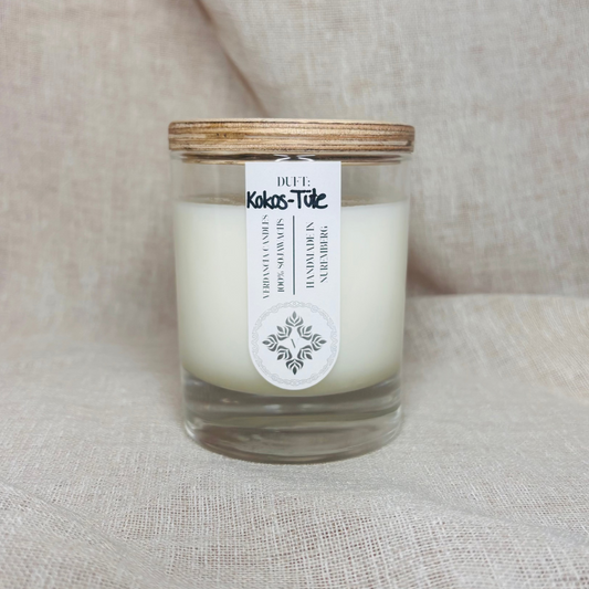 Soja Duftkerze - "Kokos-Tüte" - Kokos und Hanf