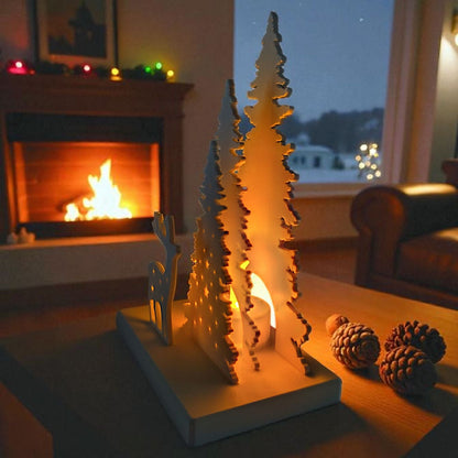 Christmas Decor Scene – Weihnachtsdekoration mit LED-Teelichthalter