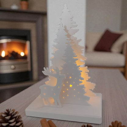 Christmas Decor Scene – Weihnachtsdekoration mit LED-Teelichthalter