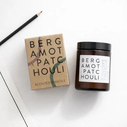 Coudre Berlin - Handgemachte Sojawachs-Kerze „Bergamot x Patchouli“ – natürlich, vegan & aromatisch - by SteinKunstWerk | Kerzen aus nachhaltiger Herstellung