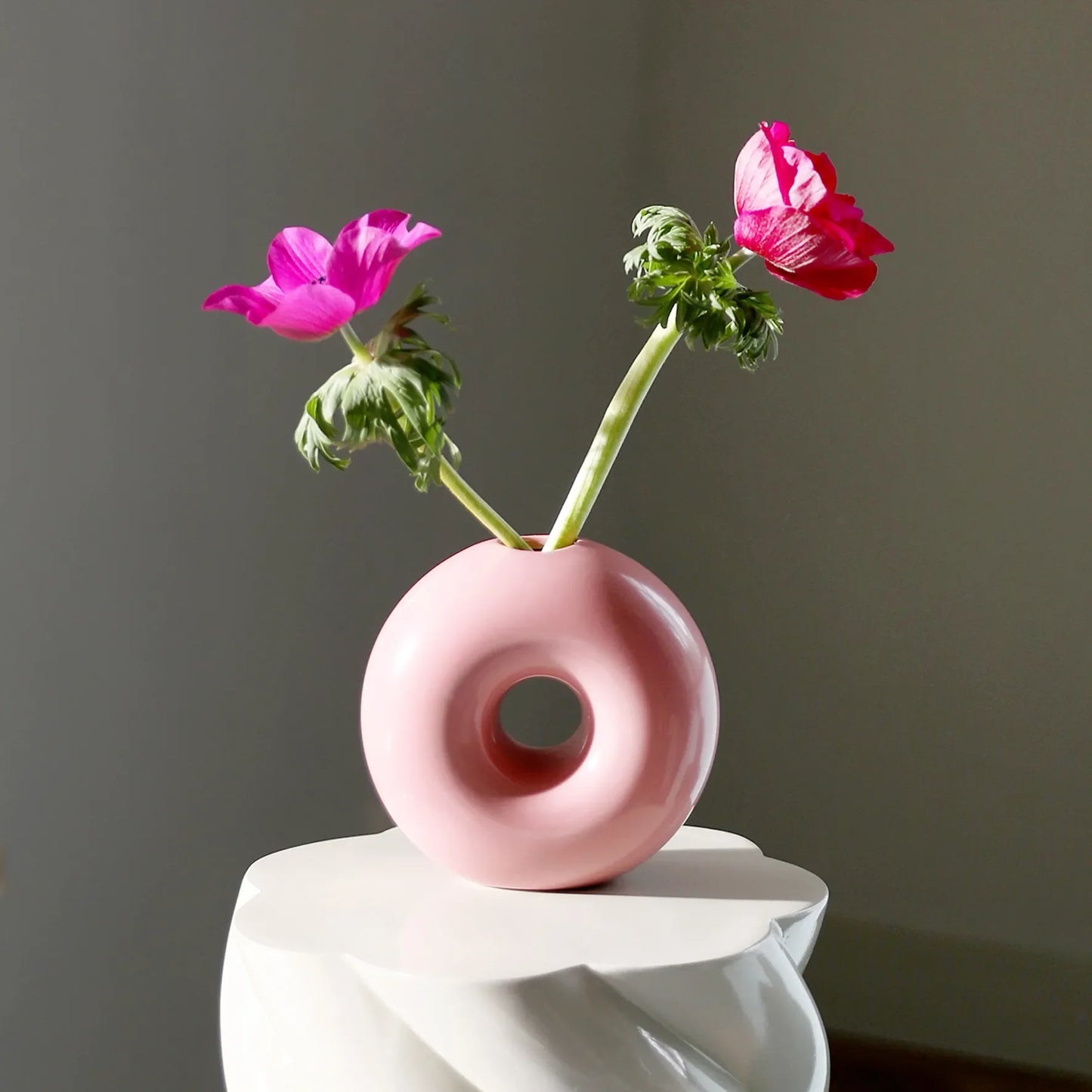 Torus Designvase – Rosa
