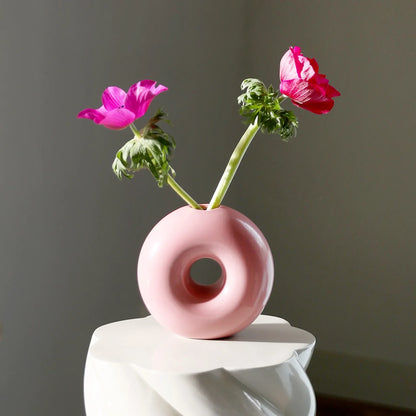 Torus Designvase – Rosa