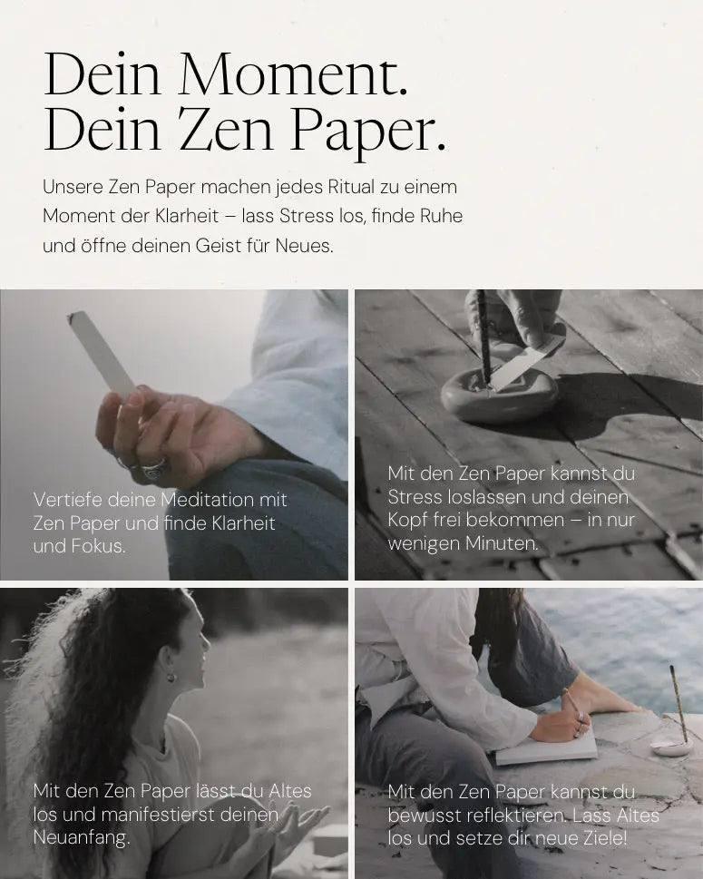Deep Talk Räucherpapier von ZoaZen für Fokus und bewusste Gespräche – Nahaufnahme