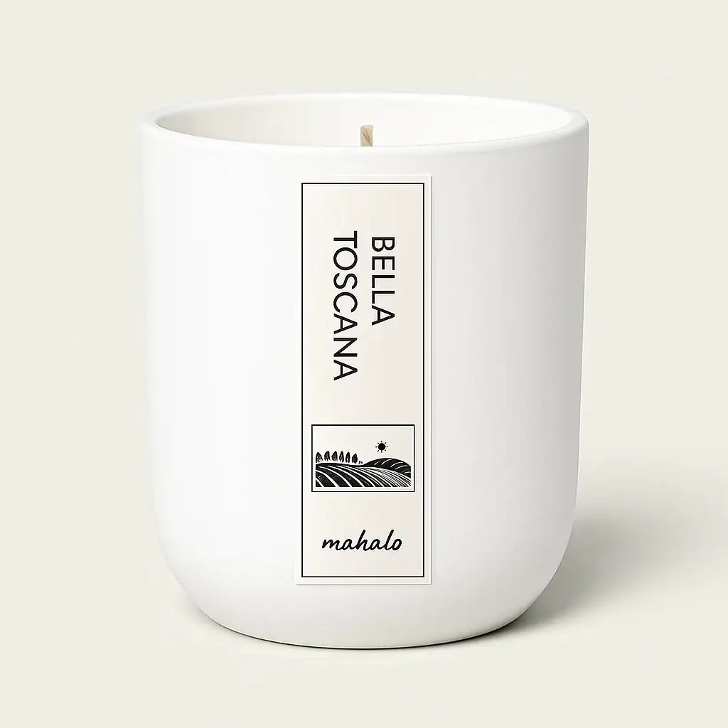 Ein Hauch von Dolce Vita – die "Bella Toscana" Duftkerze - by SteinKunstWerk | Duftkerze aus nachhaltiger Herstellung