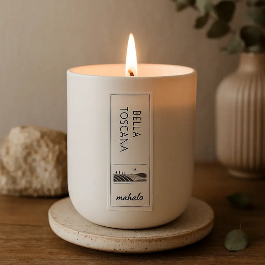 Ein Hauch von Dolce Vita – die "Bella Toscana" Duftkerze - by SteinKunstWerk | Duftkerze aus nachhaltiger Herstellung