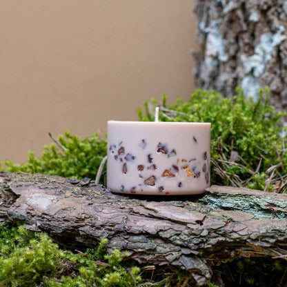 Duftkerze „Bernstein-Sommer“ – Wärme, Licht & Sommermagie - by SteinKunstWerk | Duftkerze aus nachhaltiger Herstellung