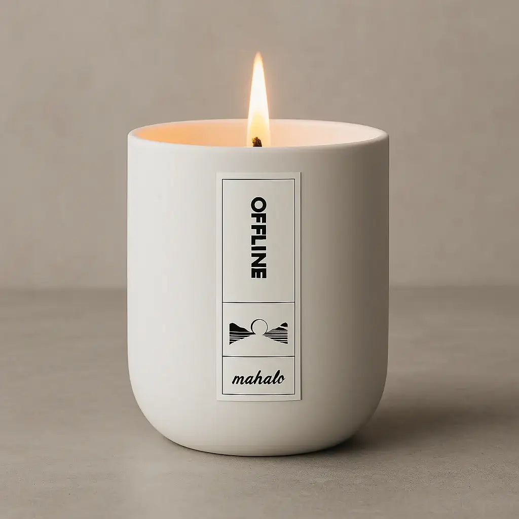 Offline – Deine Duftkerze für besondere Momente - by SteinKunstWerk | Duftkerze aus nachhaltiger Herstellung