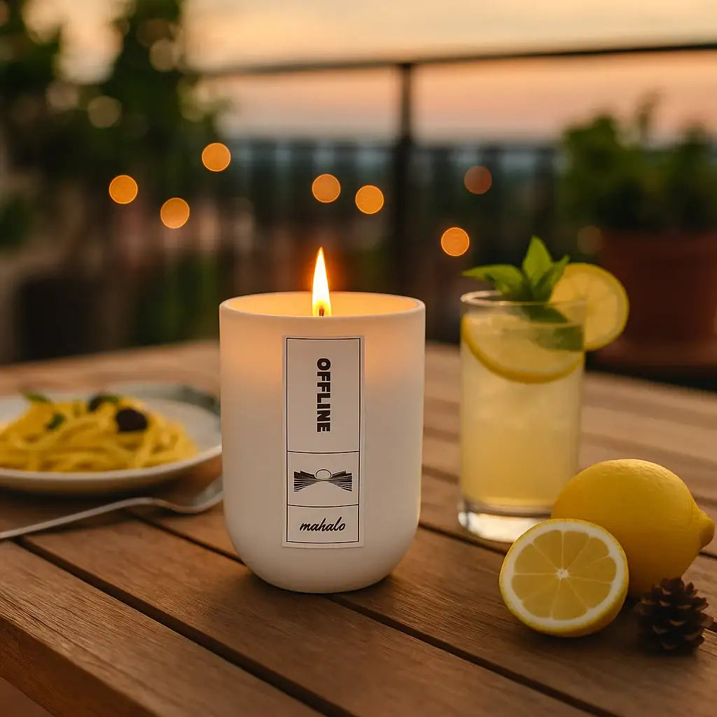 Offline – Deine Duftkerze für besondere Momente - by SteinKunstWerk | Duftkerze aus nachhaltiger Herstellung