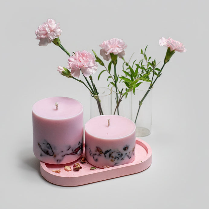 Duftkerze „Sommer-Pfingstrose“ – Eleganz, Romantik & Blütentraum - by SteinKunstWerk | Duftkerze aus nachhaltiger Herstellung