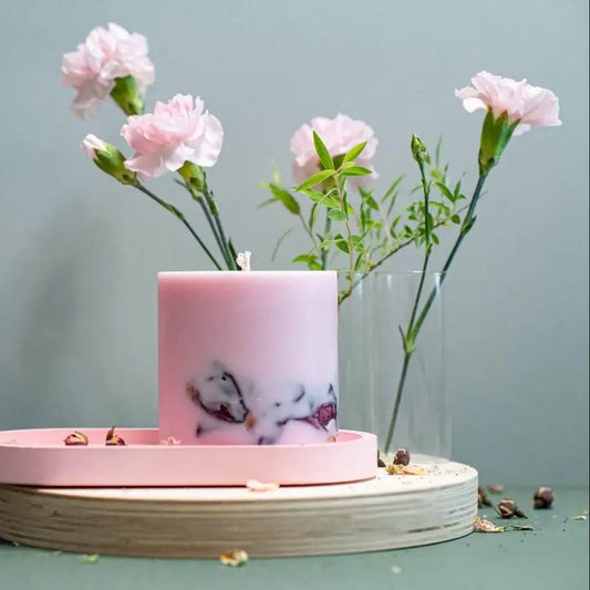 Duftkerze „Sommer-Pfingstrose“ – Eleganz, Romantik & Blütentraum - by SteinKunstWerk | Duftkerze aus nachhaltiger Herstellung