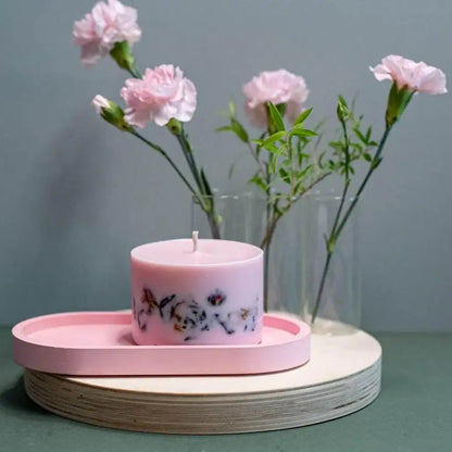 Duftkerze „Sommer-Pfingstrose“ – Eleganz, Romantik & Blütentraum - by SteinKunstWerk | Duftkerze aus nachhaltiger Herstellung