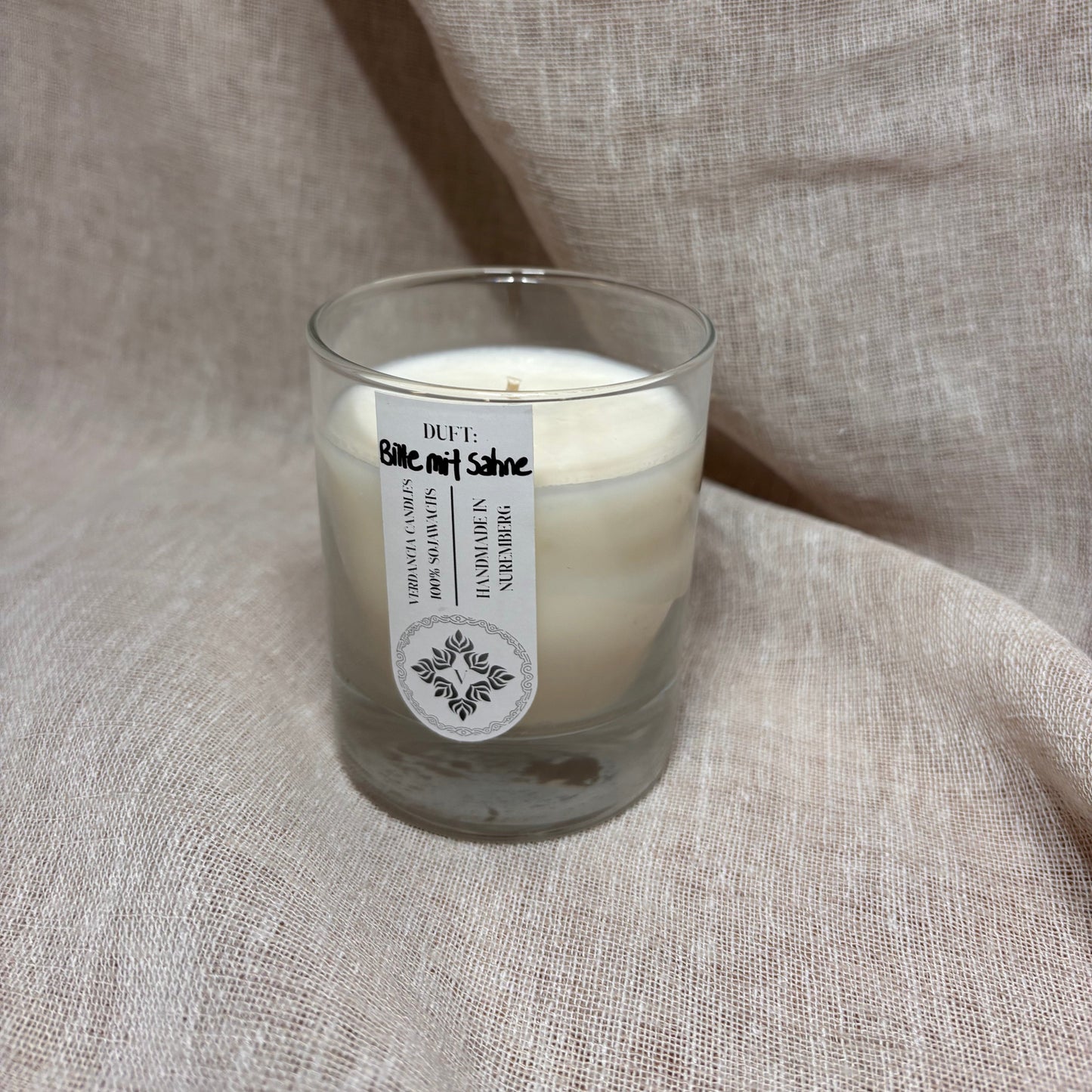 Soy Scented Candle "Please with Cream" - Coffee & Vanilla