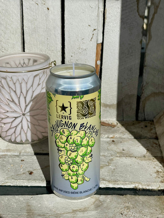 Upcycling-Kerze Sauvignon Blanche Von Winning Lervig – handgefertigtes Upcycling-Produkt von GAHRDSGN
