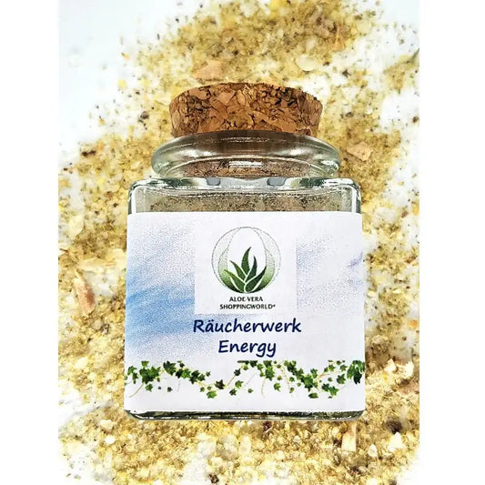 Räucherwerk "Energy" Glas 50 ml - by SteinKunstWerk | Räucherware aus nachhaltiger Herstellung