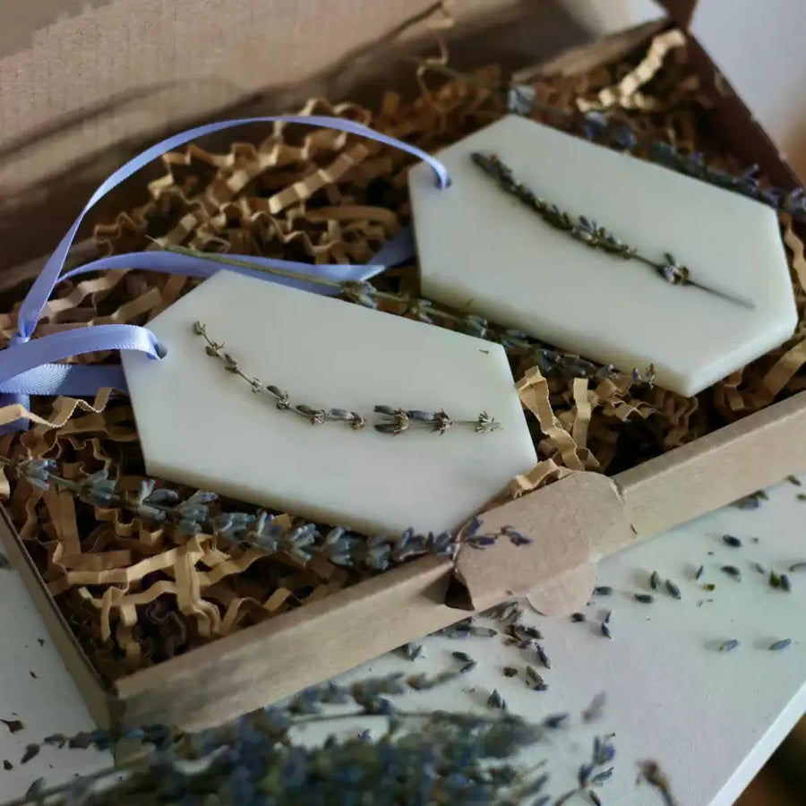 Maximalbeton - Duftaufhänger Lavendel - 2er Set - by SteinKunstWerk | Duftaufhänger aus nachhaltiger Herstellung