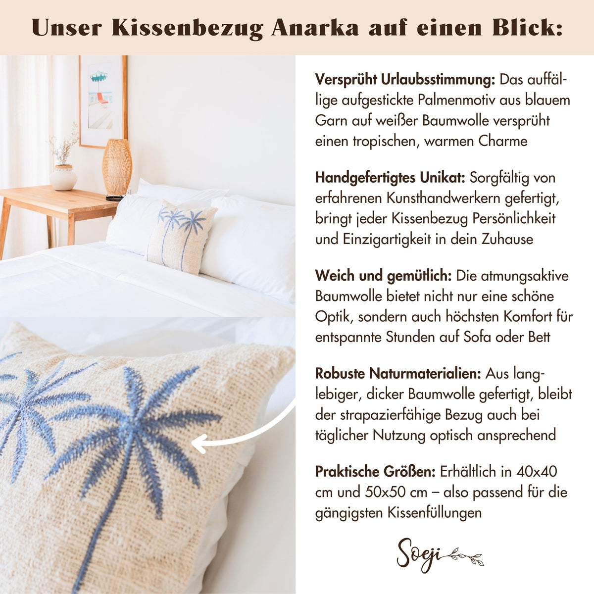 Kissenbezug ANARKA – Baumwolle