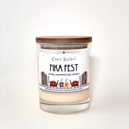 "Fika Fest" Duftkerze – Süße Momente & skandinavische Kaffeekultur - by SteinKunstWerk | Duftkerze aus nachhaltiger Herstellung
