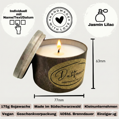 İsim ve Tarihli Kişiselleştirilmiş Kokulu Mum